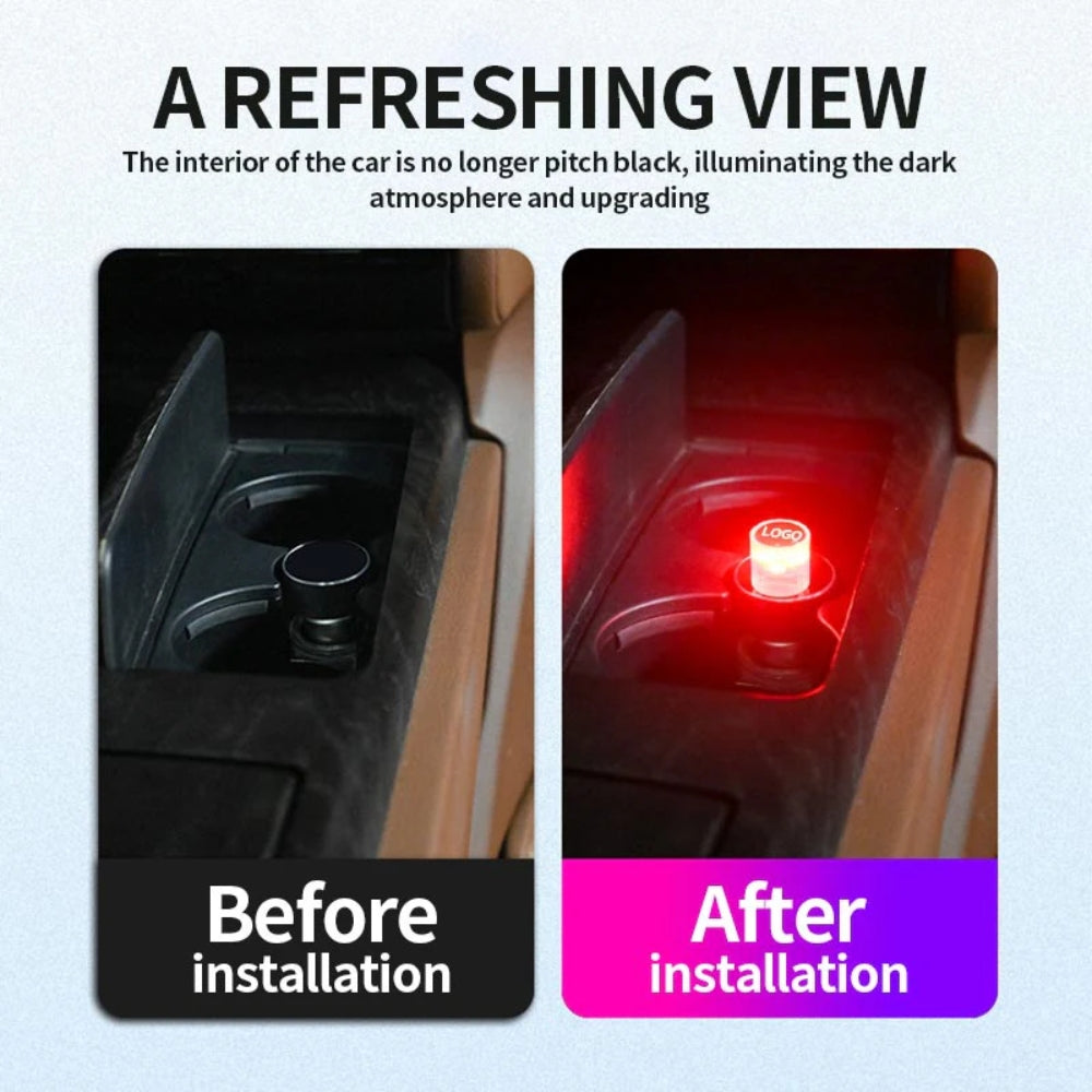 Dekoratív mini USB LED fény az autó belsejébe