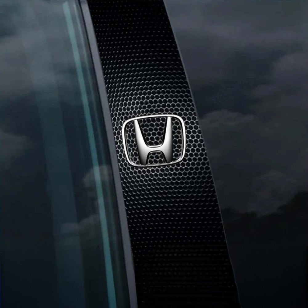 2x Autoraamstickers met logo